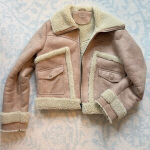 MOTHER Faux Fur Jacket